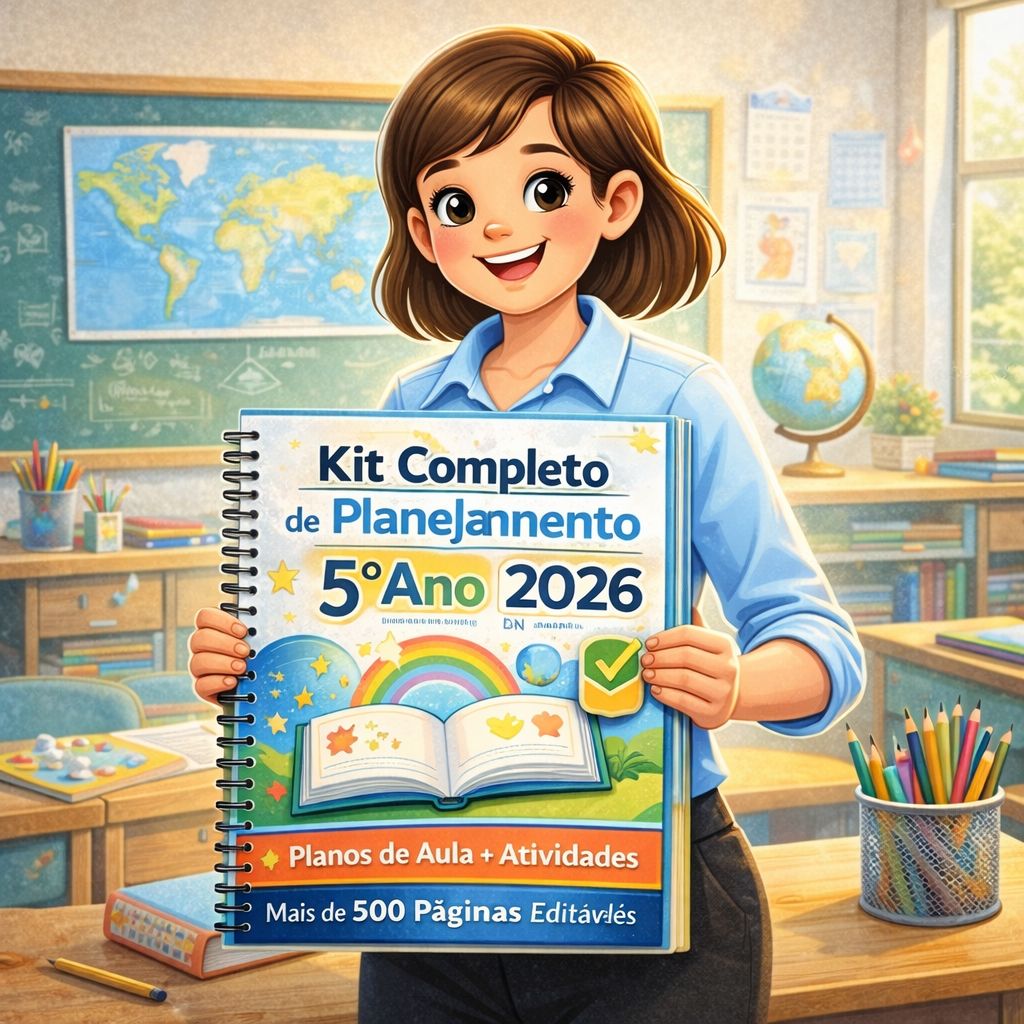 Kit Completo Planejamento 5º Ano 2026 BNCC – Planos de Aula e Atividades (500+ Páginas)