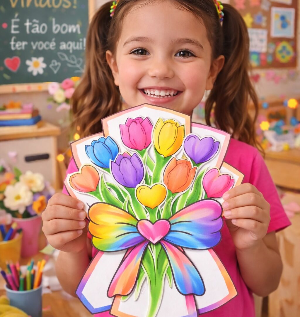 Dia das Mães – Buquê Interativo para Educação Infantil